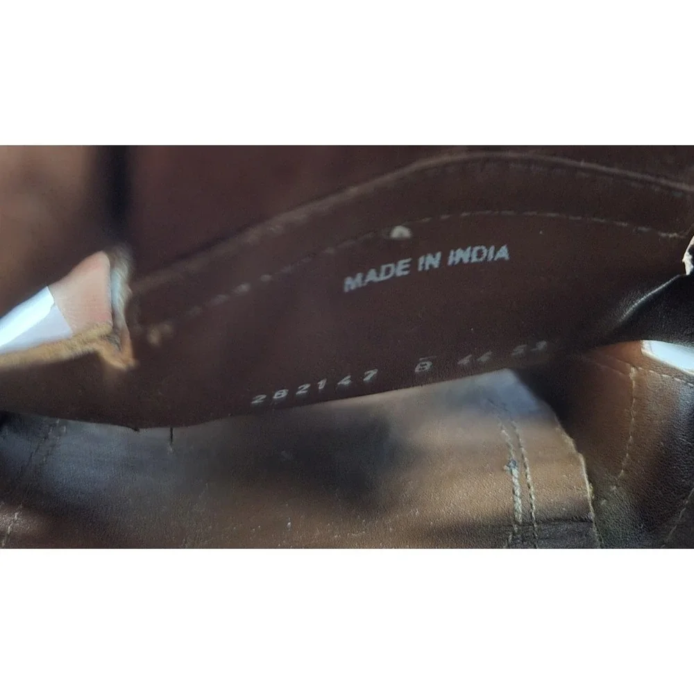 Cole Haan Men's Size 11M Brown‎ Leather Basket Fisherman Sandle Slip On
